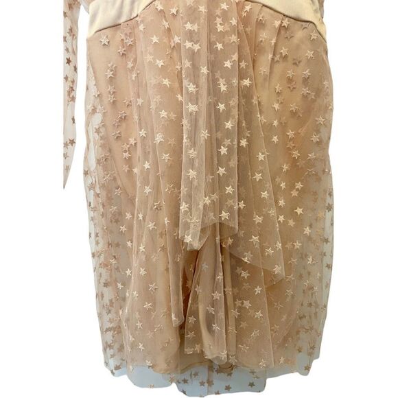 For Love & Lemons All That Glitters Mini Dress in Almond Size L - Picture 8 of 14
